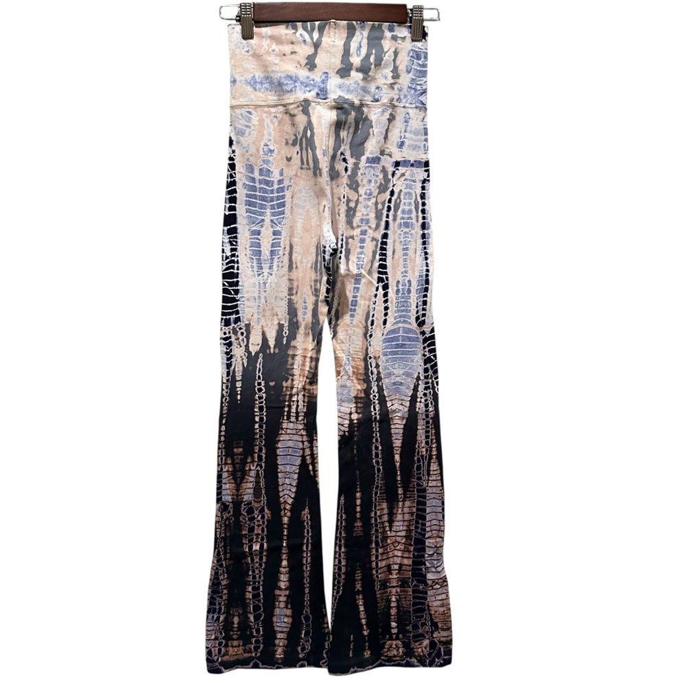 Hard Tail Forever Tie Dye Bootcut Flare Blue Pink Yoga Pants Women’s Size Small - Picture 5 of 8